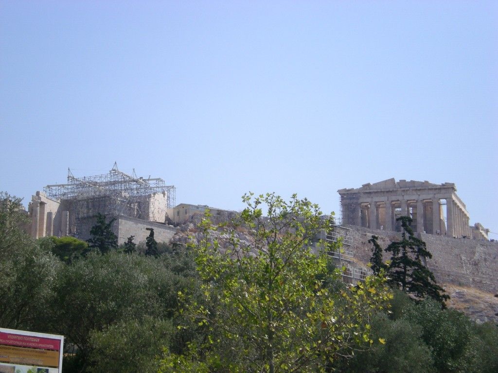 Vista de la Acrópolis de Atenas