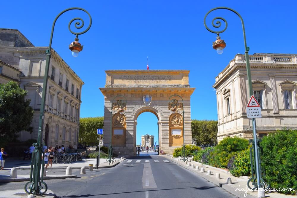 Arco del Triunfo, fin de semana en Montpellier