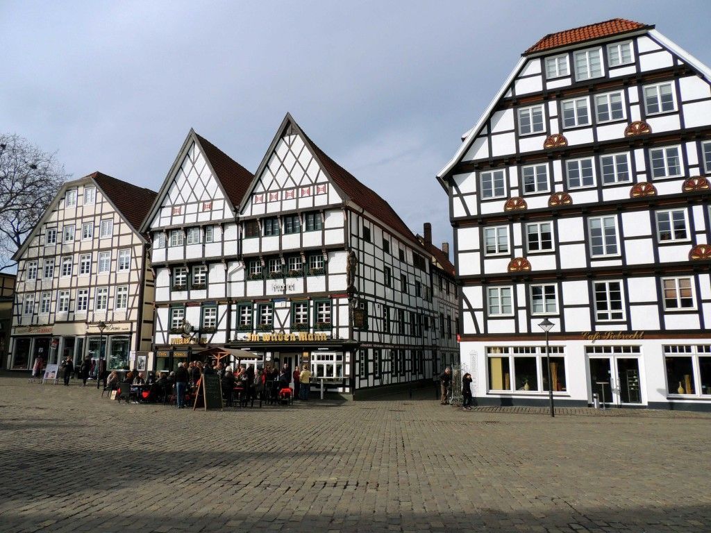 Casas típicas en la plaza del Ayuntamiento, Soest