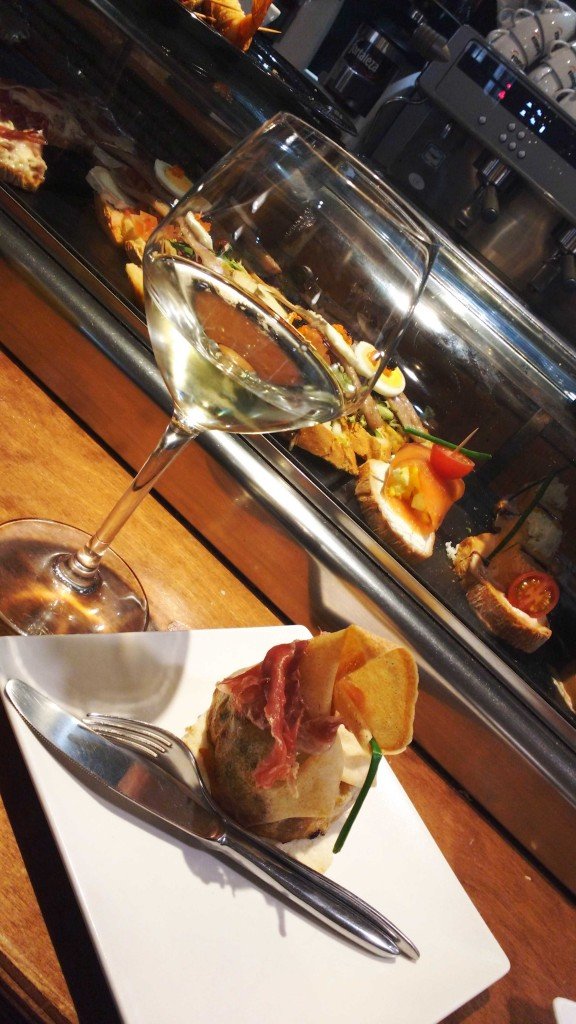 Tapa en un bar de Burgos