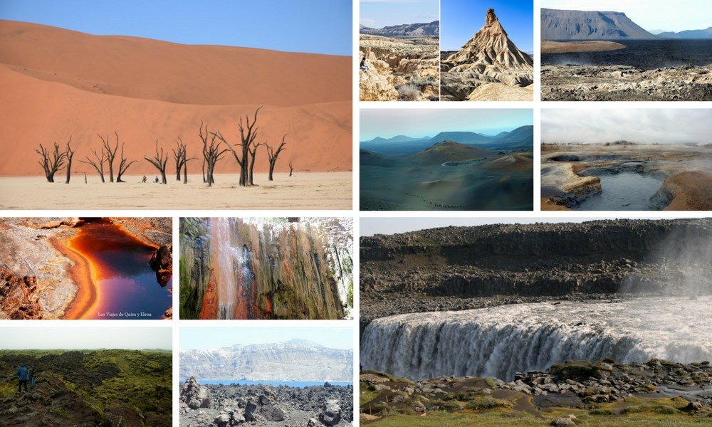 Lugares de otro planeta