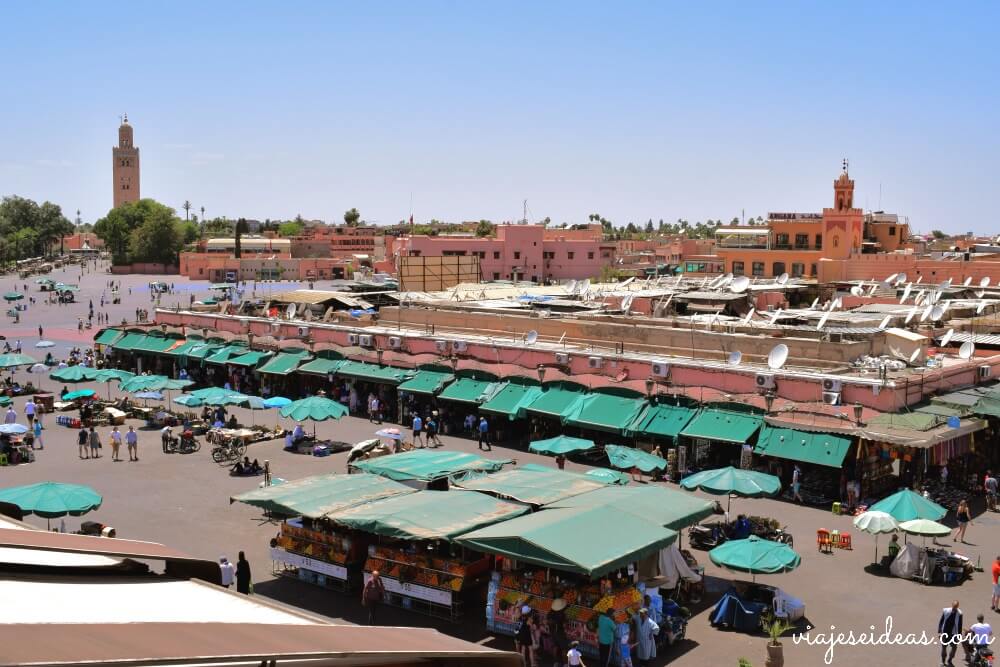 Qué hacer en Marrakech, plaza Jemaa El Fna