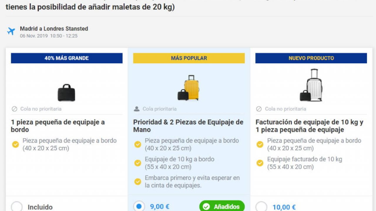 Guía de equipaje para viajar con Ryanair Viajes e ideas