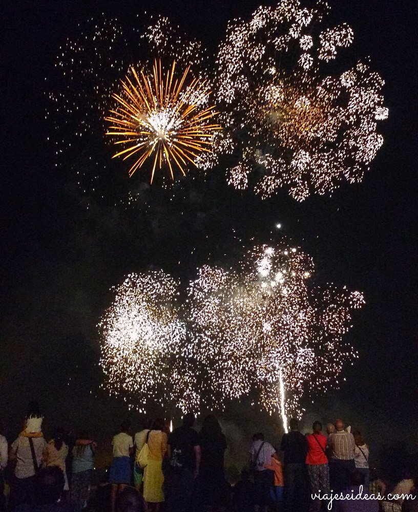 Fuegos artificiales en las Fiestas de Valladolid