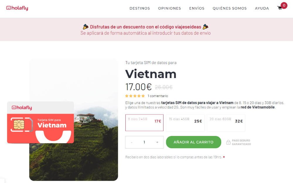 Cómo tener internet de viaje, Holafly