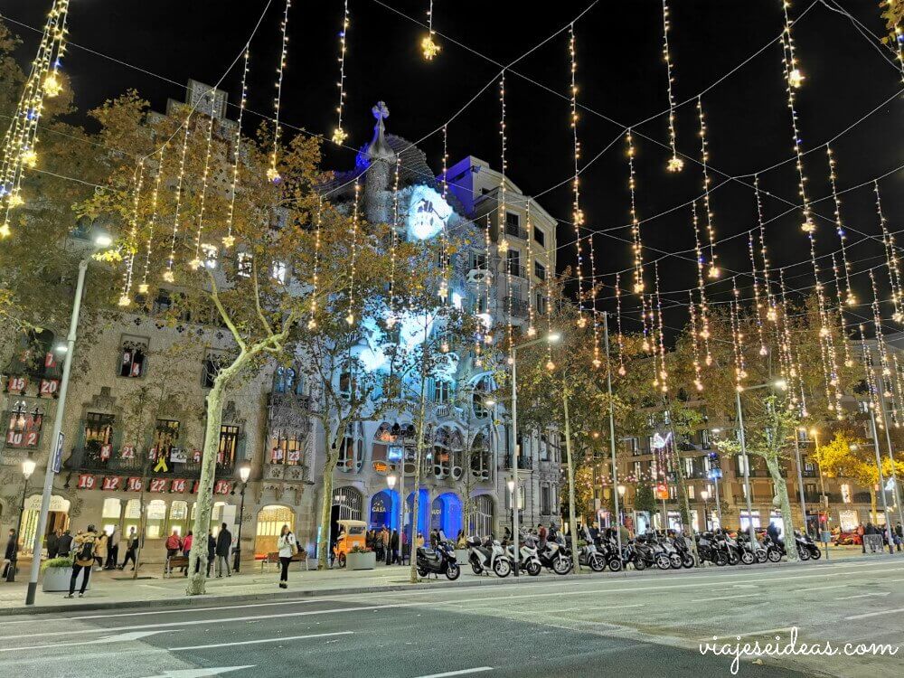 Barcelona en Navidad, Paseo de Gracia