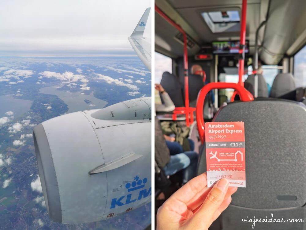 Cómo llegar a Ámsterdam en avión