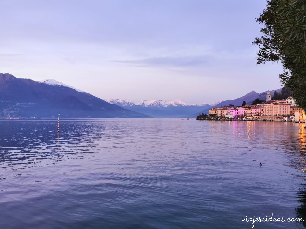 Qué hacer en el Lago Como, atardecer en Bellagio