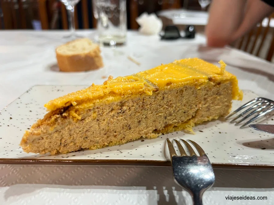 Porción del pastel que comimos