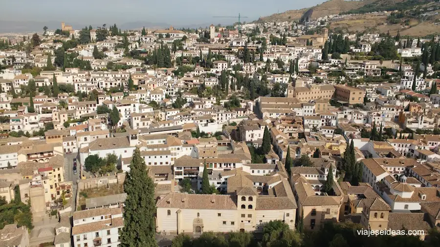 Vista del Albaicín desde La Alhambra