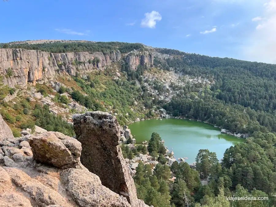 Vista de la laguna desde arriba