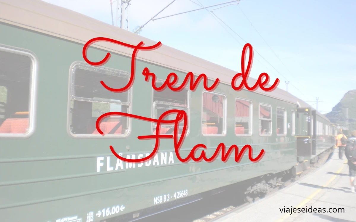 Vagón del tren de Flam