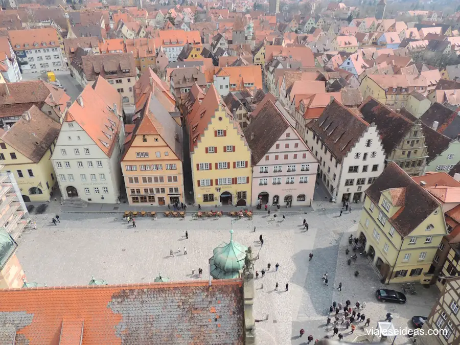 Marktplatz vista desde lo alto de la torre